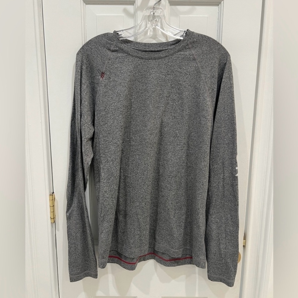 Peloton Rhône Gray Long Sleeve Athletic Shirt Men's Size M